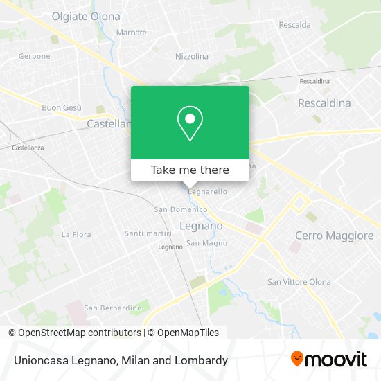 Unioncasa Legnano map