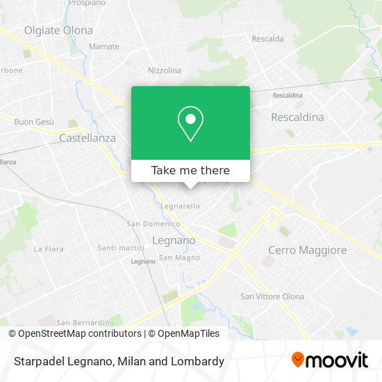 Starpadel Legnano map