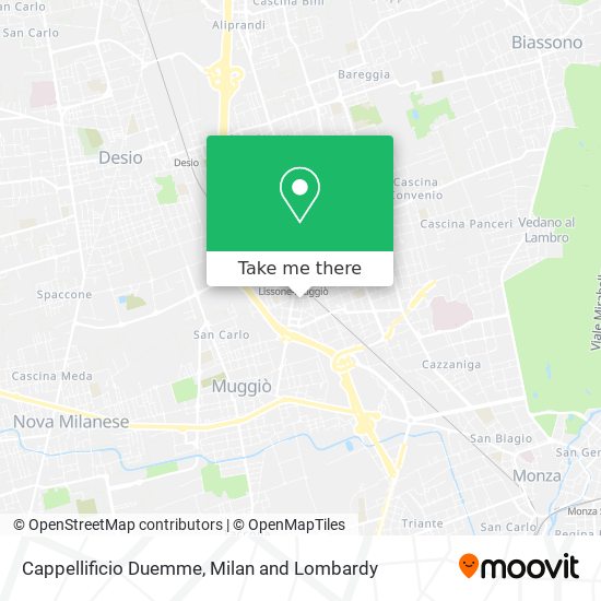 Cappellificio Duemme map