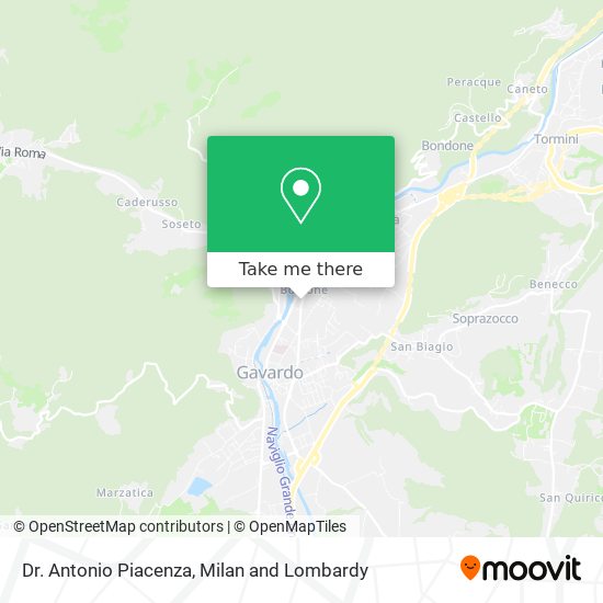 Dr. Antonio Piacenza map