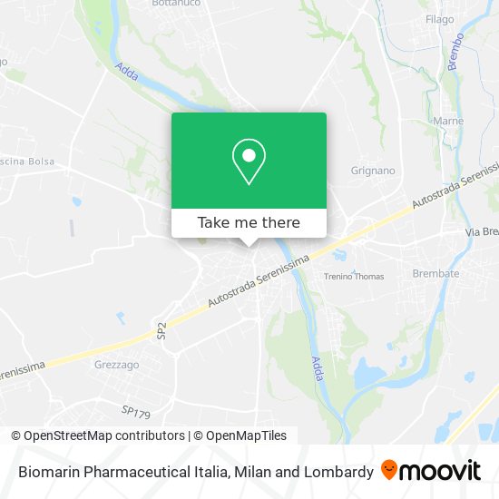 Biomarin Pharmaceutical Italia map