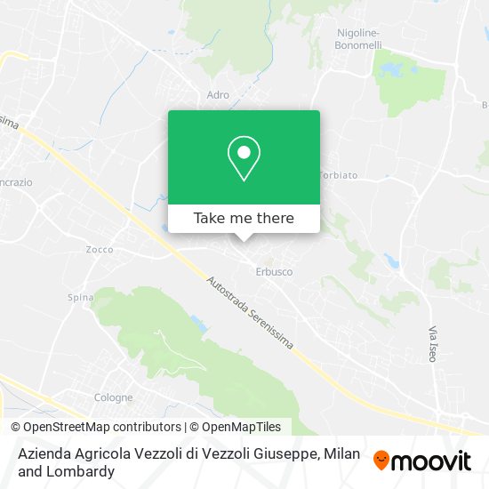 Azienda Agricola Vezzoli di Vezzoli Giuseppe map