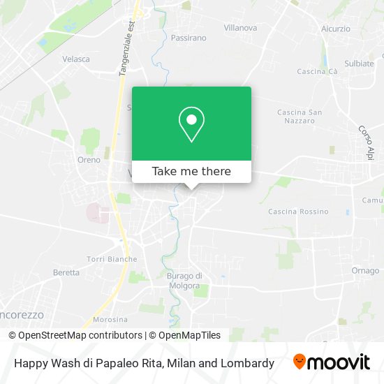 Happy Wash di Papaleo Rita map