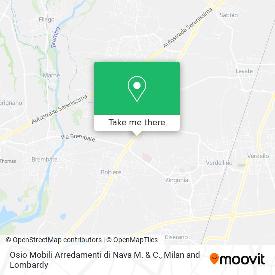 Osio Mobili Arredamenti di Nava M. & C. map