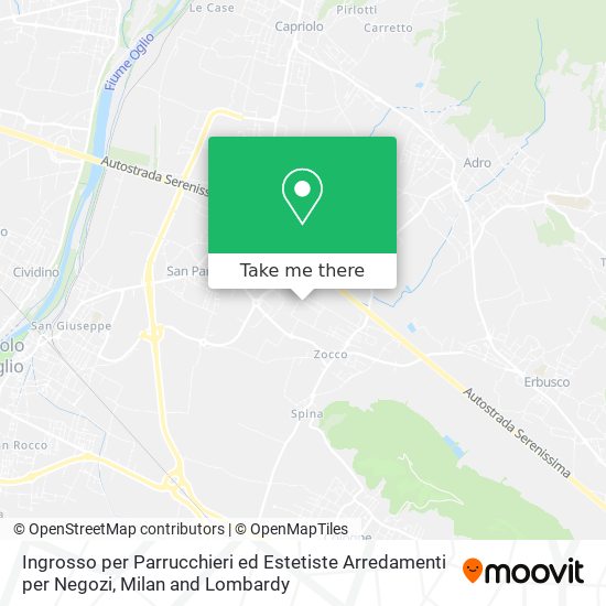 Ingrosso per Parrucchieri ed Estetiste Arredamenti per Negozi map