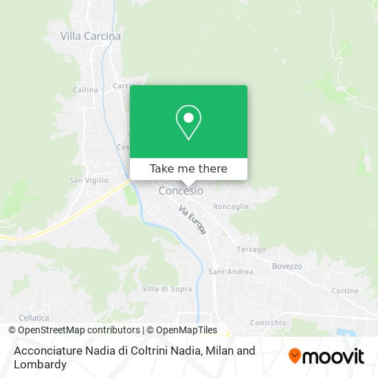 Acconciature Nadia di Coltrini Nadia map