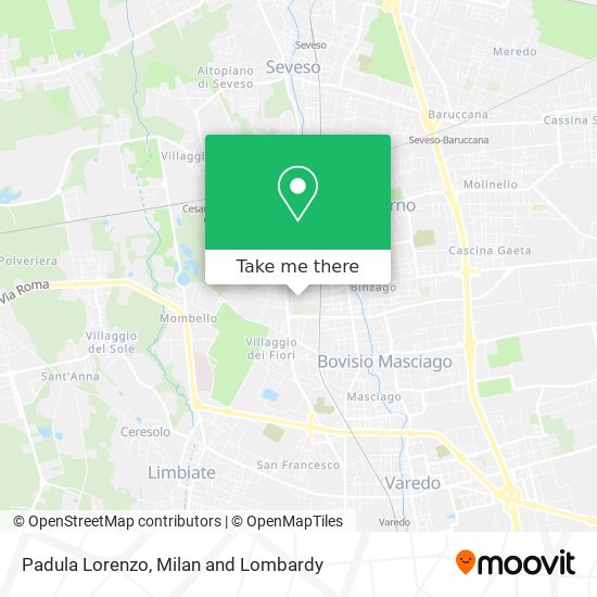 Padula Lorenzo map