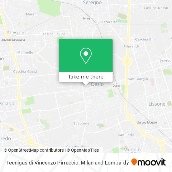 Tecnigas di Vincenzo Pirruccio map