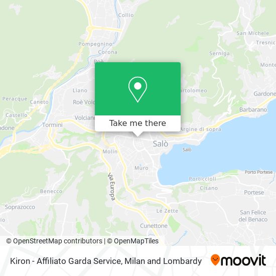 Kiron - Affiliato Garda Service map