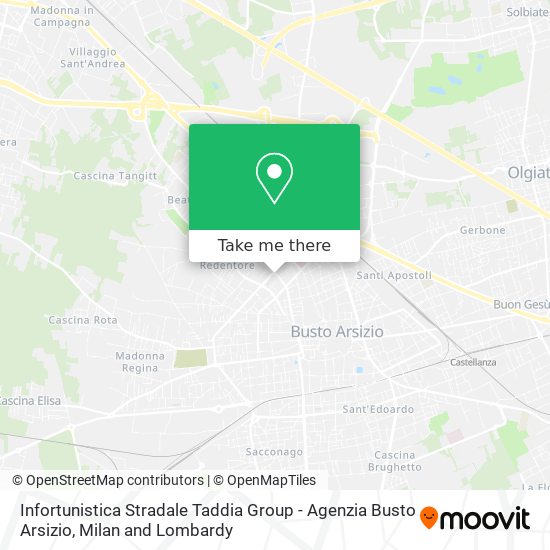 Infortunistica Stradale Taddia Group - Agenzia Busto Arsizio map
