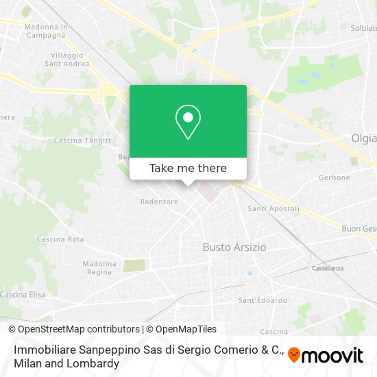 Immobiliare Sanpeppino Sas di Sergio Comerio & C. map