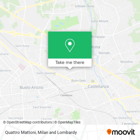 Quattro Mattoni map