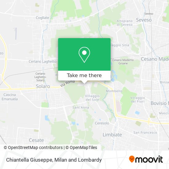 Chiantella Giuseppe map