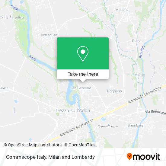 Commscope Italy map