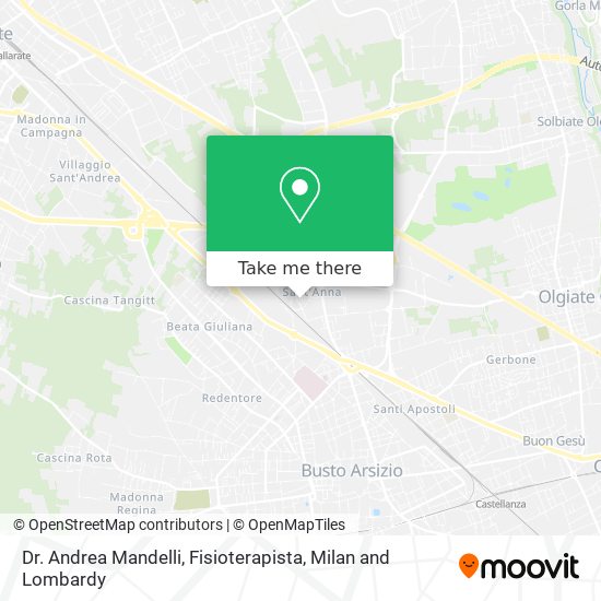 Dr. Andrea Mandelli, Fisioterapista map