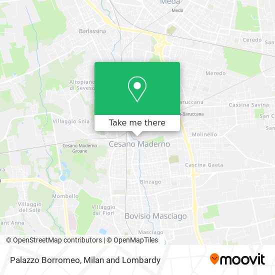 Palazzo Borromeo map