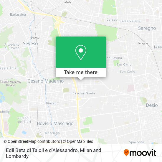 Edil Beta di Taioli e d'Alessandro map