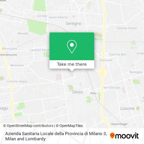 Azienda Sanitaria Locale della Provincia di Milano 3 map