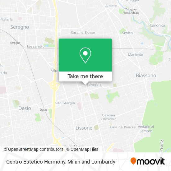 Centro Estetico Harmony map