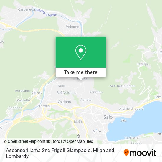 Ascensori Iama Snc Frigoli Giampaolo map