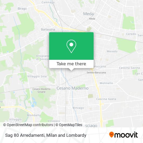 Sag 80 Arredamenti map