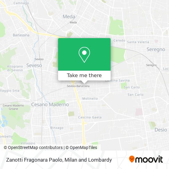 Zanotti Fragonara Paolo map