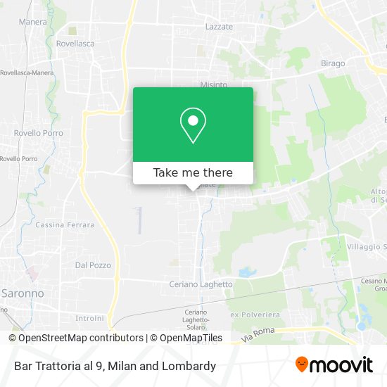 Bar Trattoria al 9 map