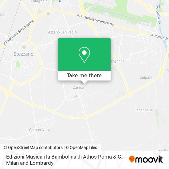 Edizioni Musicali la Bambolina di Athos Poma & C. map