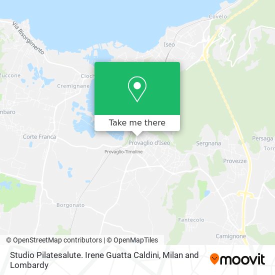 Studio Pilatesalute. Irene Guatta Caldini map