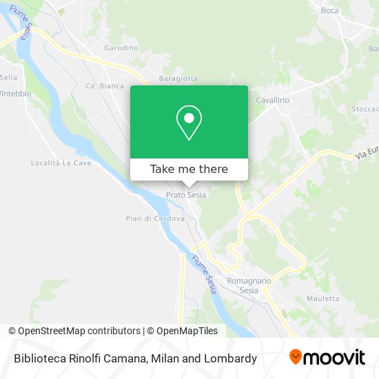 Biblioteca Rinolfi Camana map