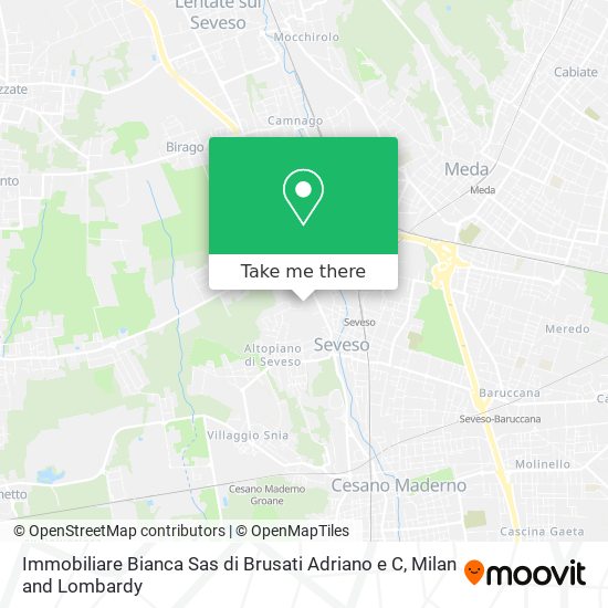 Immobiliare Bianca Sas di Brusati Adriano e C map