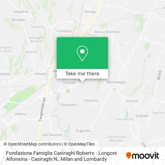 Fondazione Famiglia Casiraghi Roberto - Longoni Alfonsina - Casiraghi N. map