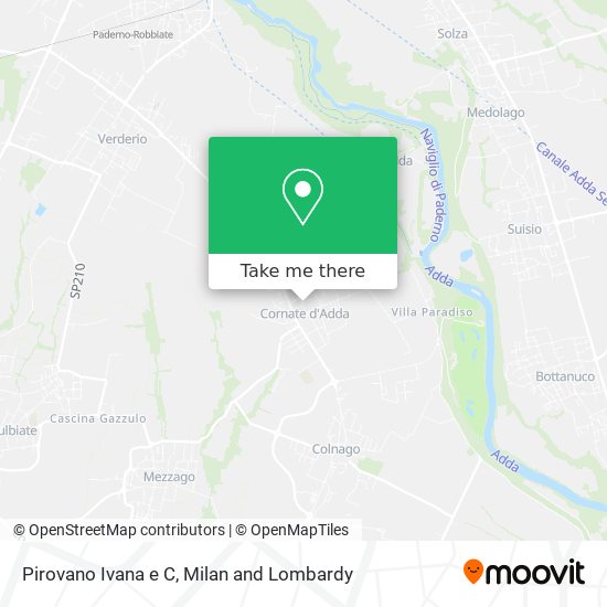 Pirovano Ivana e C map