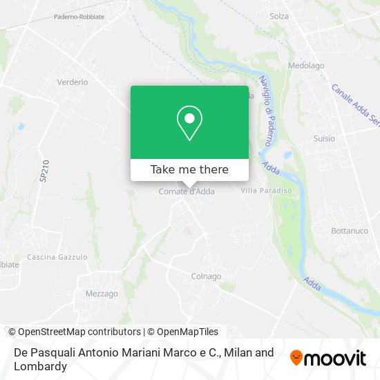 De Pasquali Antonio Mariani Marco e C. map