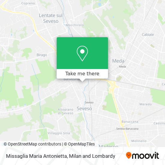 Missaglia Maria Antonietta map