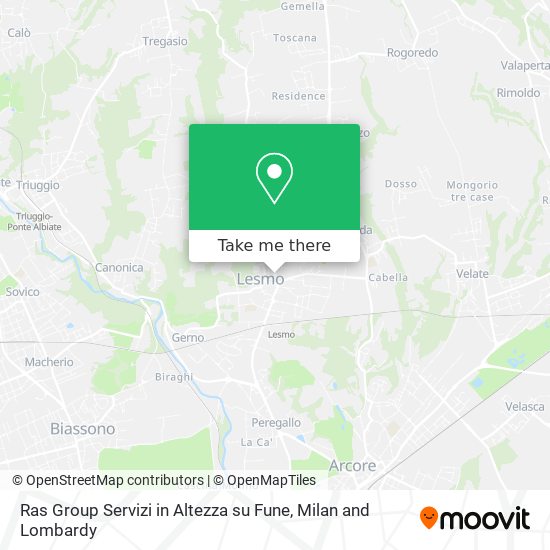 Ras Group Servizi in Altezza su Fune map