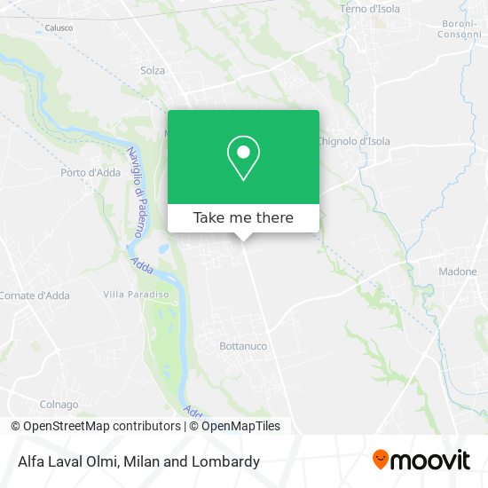 Alfa Laval Olmi map
