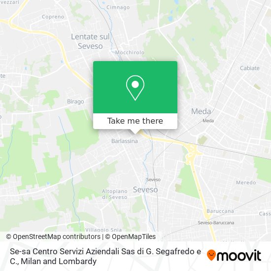 Se-sa Centro Servizi Aziendali Sas di G. Segafredo e C. map