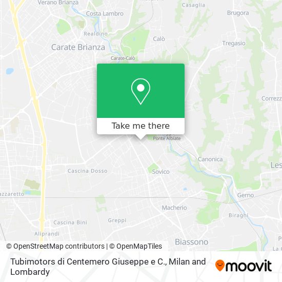 Tubimotors di Centemero Giuseppe e C. map