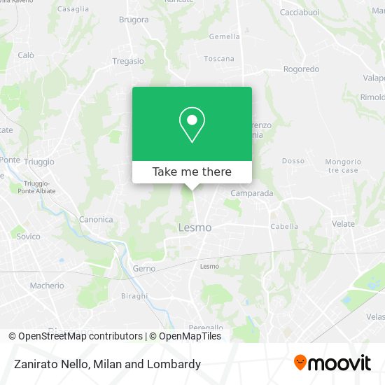 Zanirato Nello map
