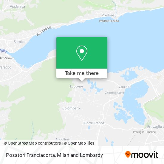 Posatori Franciacorta map