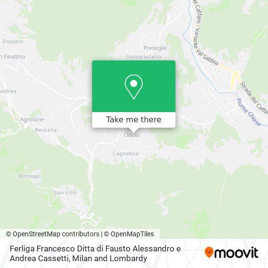 Ferliga Francesco Ditta di Fausto Alessandro e Andrea Cassetti map