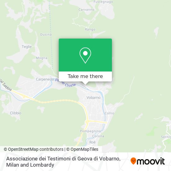 Associazione dei Testimoni di Geova di Vobarno map