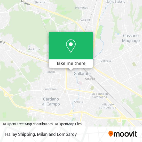 Halley Shipping map