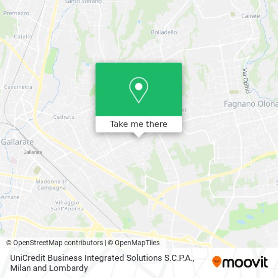 UniCredit Business Integrated Solutions S.C.P.A. map