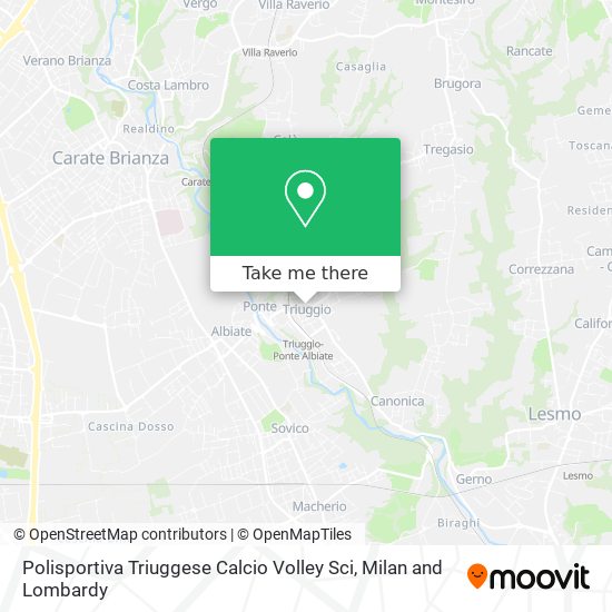 Polisportiva Triuggese Calcio Volley Sci map