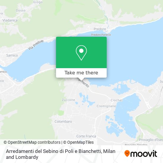 Arredamenti del Sebino di Poli e Bianchetti map