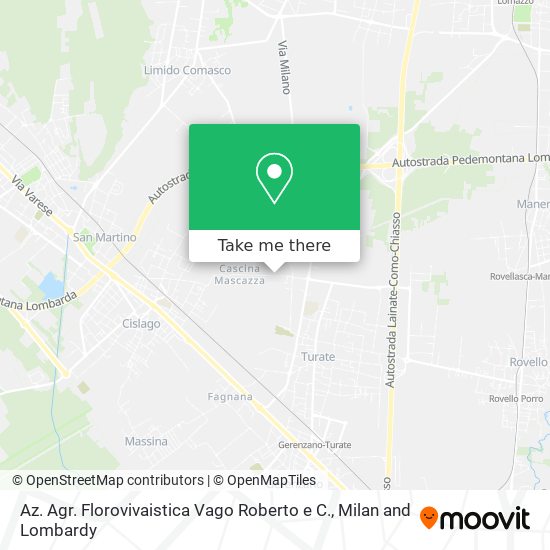 Az. Agr. Florovivaistica Vago Roberto e C. map