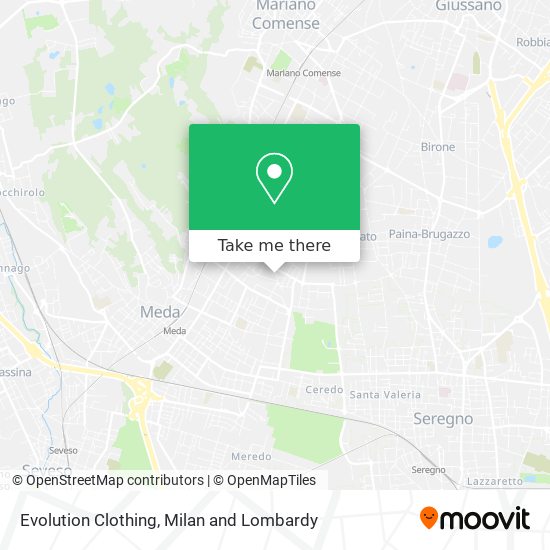 Evolution Clothing map