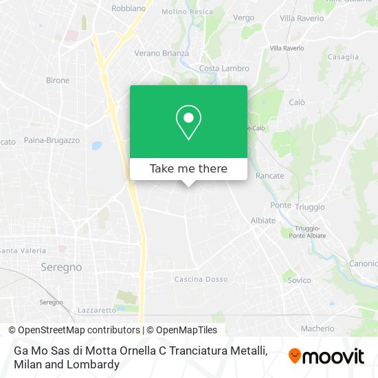 Ga Mo Sas di Motta Ornella C Tranciatura Metalli map